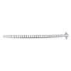 14kt White Gold Womens Round Diamond Classic Bangle Bracelet 1.00 Cttw