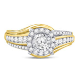 14kt Yellow Gold Womens Round Diamond Solitaire Bridal Wedding Engagement Ring 3/4 Cttw (Certified)