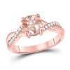 14kt Two-tone Gold His Hers Round Diamond Solitaire Matching Bridal Wedding Ring Band Set 1-1/2 Cttw