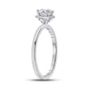 14kt White Gold Womens Round Diamond Solitaire Bridal Wedding Engagement Ring 7/8 Cttw (Certified)