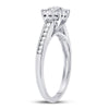 14kt White Gold Womens Round Diamond Solitaire Bridal Wedding Engagement Ring 1/2 Cttw
