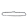 14kt White Gold Womens Round Diamond Timeless Tennis Bracelet 2.00 Cttw