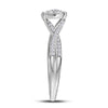 14kt White Gold Womens Round Diamond Solitaire Bridal Wedding Engagement Ring 1/3 Cttw (Certified)