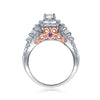 14kt Two-tone Gold Womens Round Diamond Bridal Wedding Engagement Ring Band Set 2.00 Cttw (Certified)