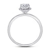14kt White Gold Womens Round Diamond Solitaire Bridal Wedding Engagement Ring 7/8 Cttw (Certified)