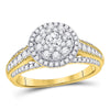 14kt Yellow Gold Womens Round Diamond Solitaire Bridal Wedding Engagement Ring 1.00 Cttw (Certified)