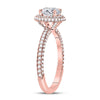 14kt Rose Gold Womens Round Diamond Solitaire Bridal Wedding Engagement Ring 1-5/8 Cttw (Certified)