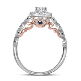 14kt Two-tone Gold Womens Round Diamond Solitaire Bridal Wedding Engagement Ring 3/4 Cttw (Certified)