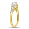 14kt Yellow Gold Womens Round Diamond Solitaire Bridal Wedding Engagement Ring 1/2 Cttw (Certified)