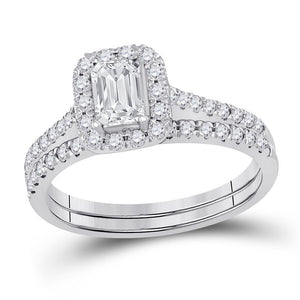 1 1/5CTW-DIA 3/4CT-CEME BRIDAL SET