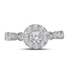 14kt Two-tone White Rose Gold Womens Round Diamond Solitaire Bridal Wedding Engagement Ring 3/4 Cttw (Certified)