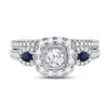 14kt White Gold Womens Round Diamond Bridal Wedding Engagement Ring Band Set 1.00 Cttw (Certified)