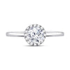 14kt White Gold Womens Round Diamond Solitaire Bridal Wedding Engagement Ring 7/8 Cttw (Certified)