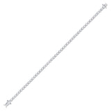 14kt White Gold Womens Round Diamond Timeless Tennis Bracelet 2.00 Cttw