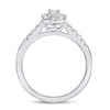14kt White Gold Womens Emerald Diamond Solitaire Bridal Wedding Engagement Ring 1/2 Cttw (Certified)