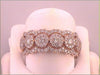14kt Rose Gold Womens Round Diamond Anniversary Band Ring 1-1/2 Cttw