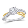14kt White Gold Womens Round Diamond Solitaire Bridal Wedding Engagement Ring 1.00 Cttw (Certified)