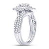 14kt White Gold Womens Marquise Diamond Bridal Wedding Engagement Ring Band Set 2.00 Cttw  (Certified)