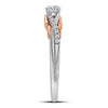 14kt White Gold Womens Round Diamond Solitaire Bridal Wedding Engagement Ring 1/3 Cttw (Certified)